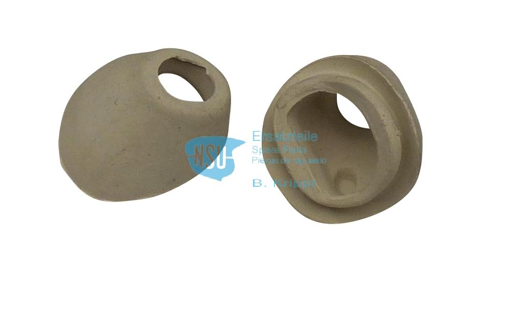 Rubber end cap for handlebar TT (pair)