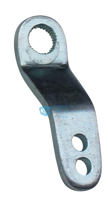 Brake lever on the rear wheel