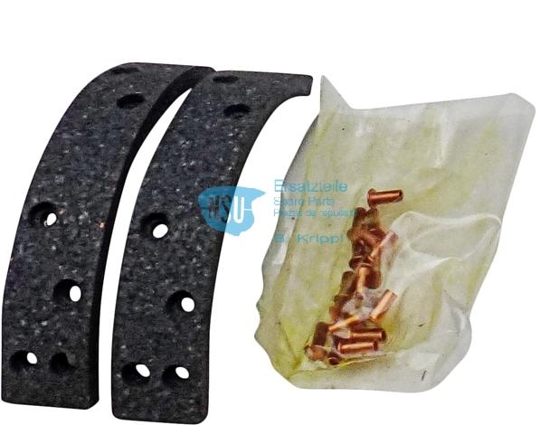 Brake pads for riveting on (2 pcs. incl. rivets)