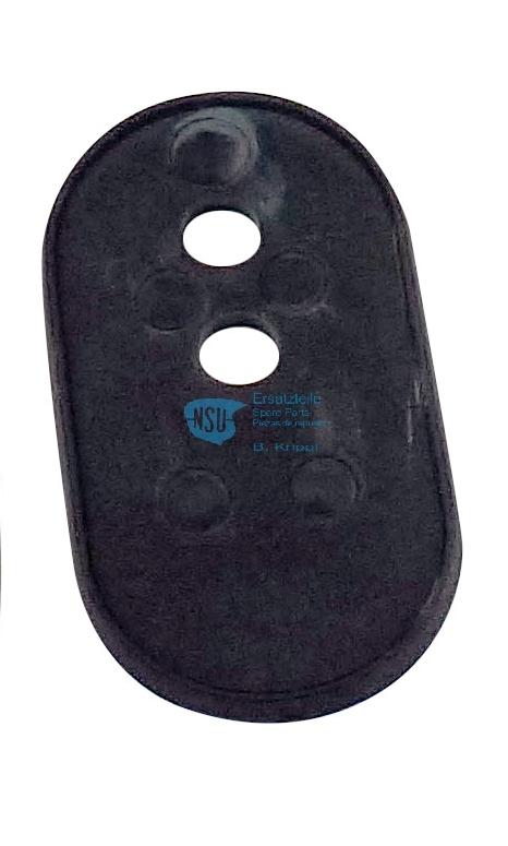 Oval tail light pad, black