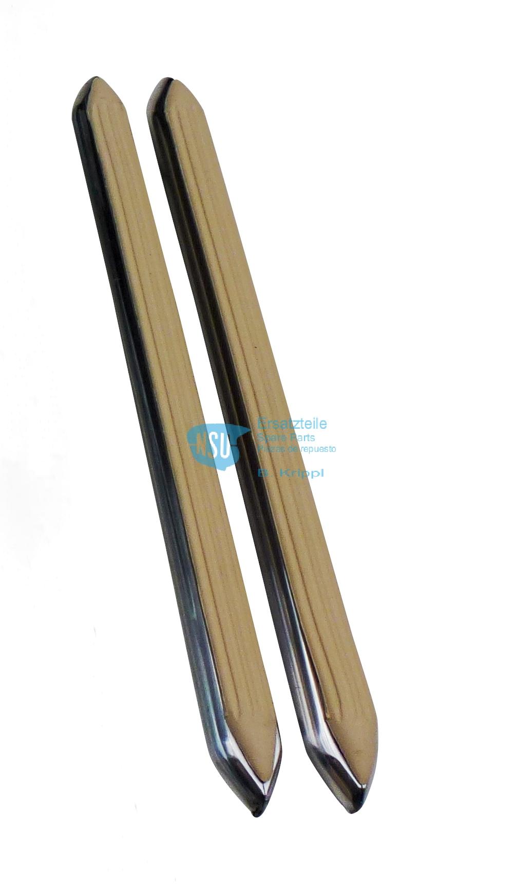 Aluminium profile strips for luggage carrier L and T/pair