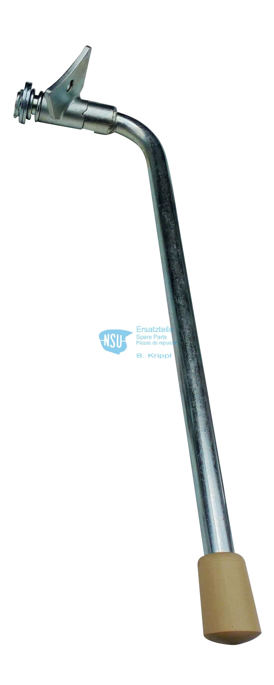Side stand, complete with rubber buffer Side stand, complete with rubber buffer