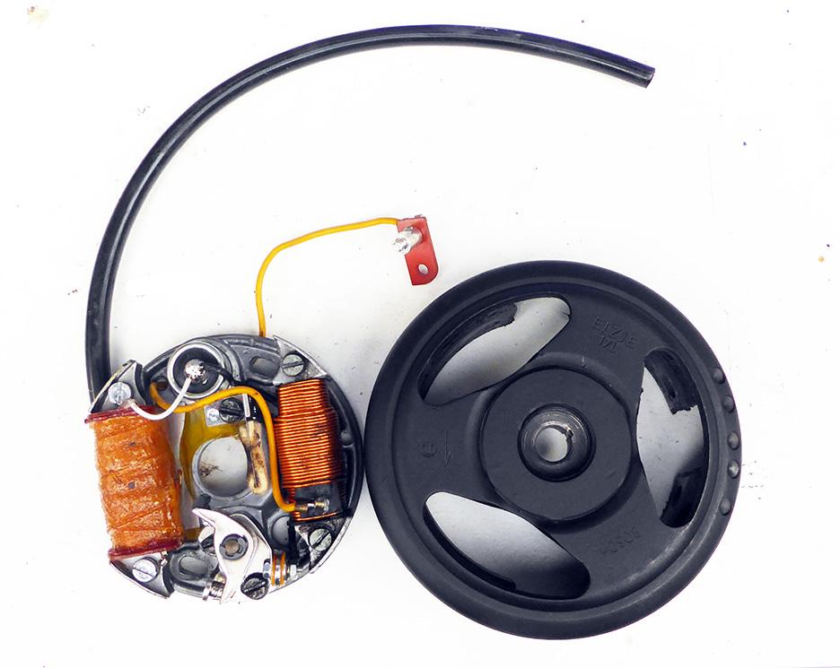 Zündanlage-Lichtmaschine, orig. Bosch - gebraucht, überholt, Quickly N,S,L einbaufertig