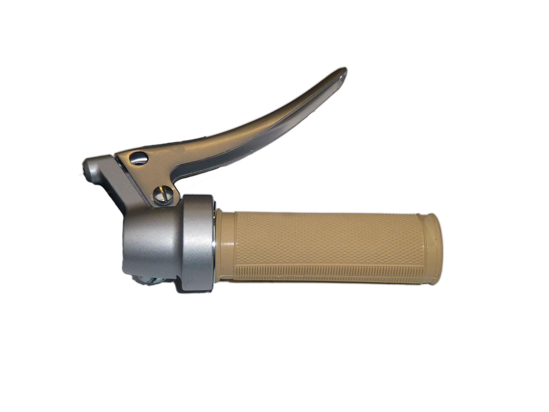 Throttle twist grip cpl. without thread for brake cable