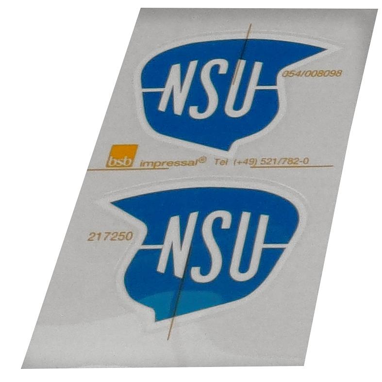 Decals for tank "NSU" (blue-white), pair Decals for tank "NSU" (blue-white), pair
