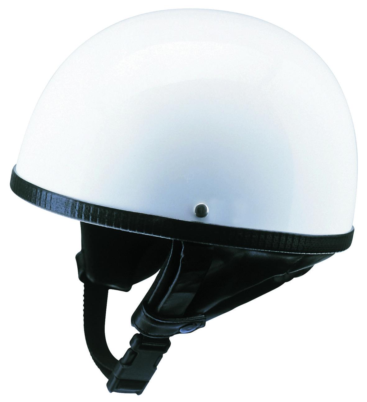 Klassischer Halbschalenhelm  -weiß-