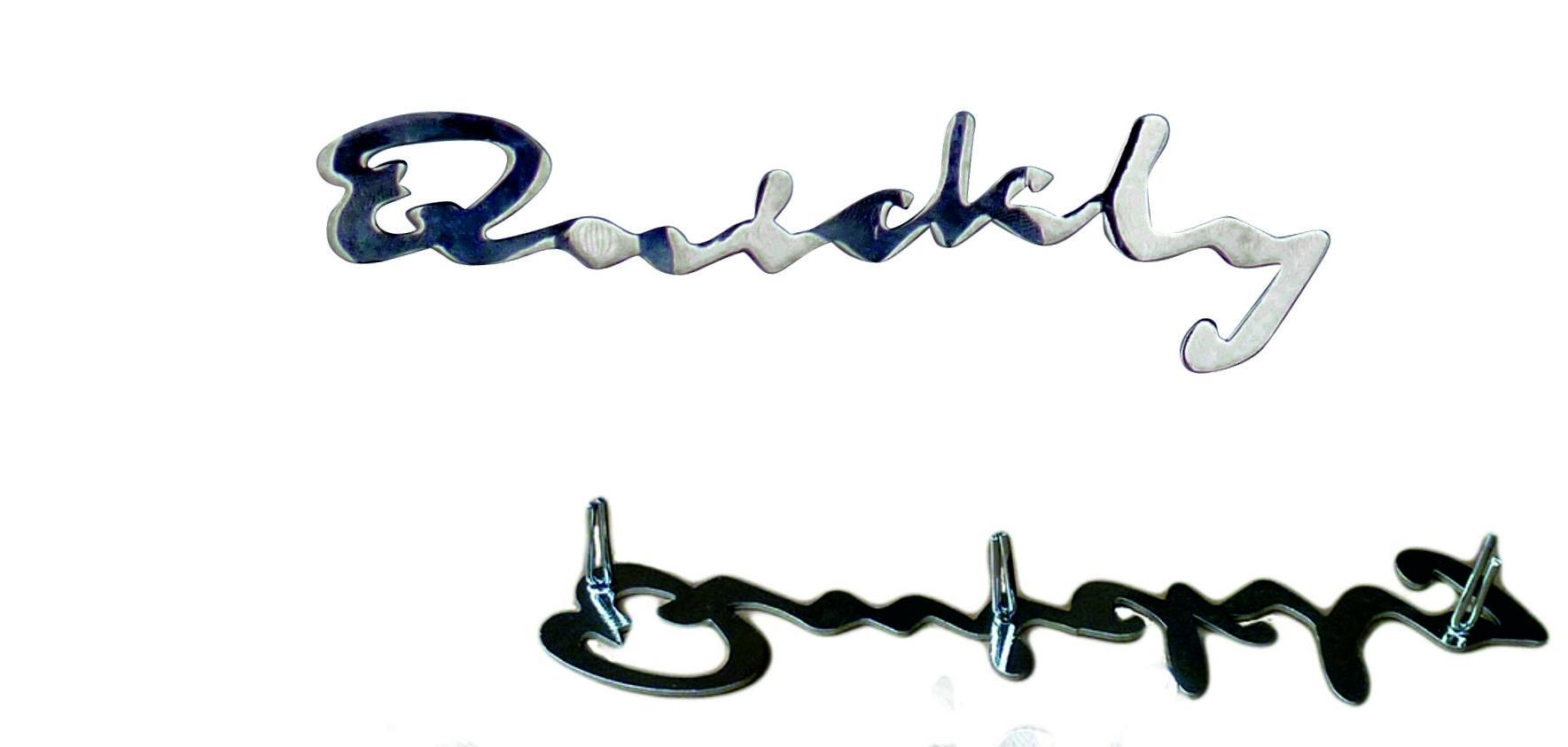 Quickly" lettering for Quickly L rear frame, pair