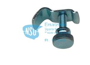 Knurled screw with locking bracket for headlight/set