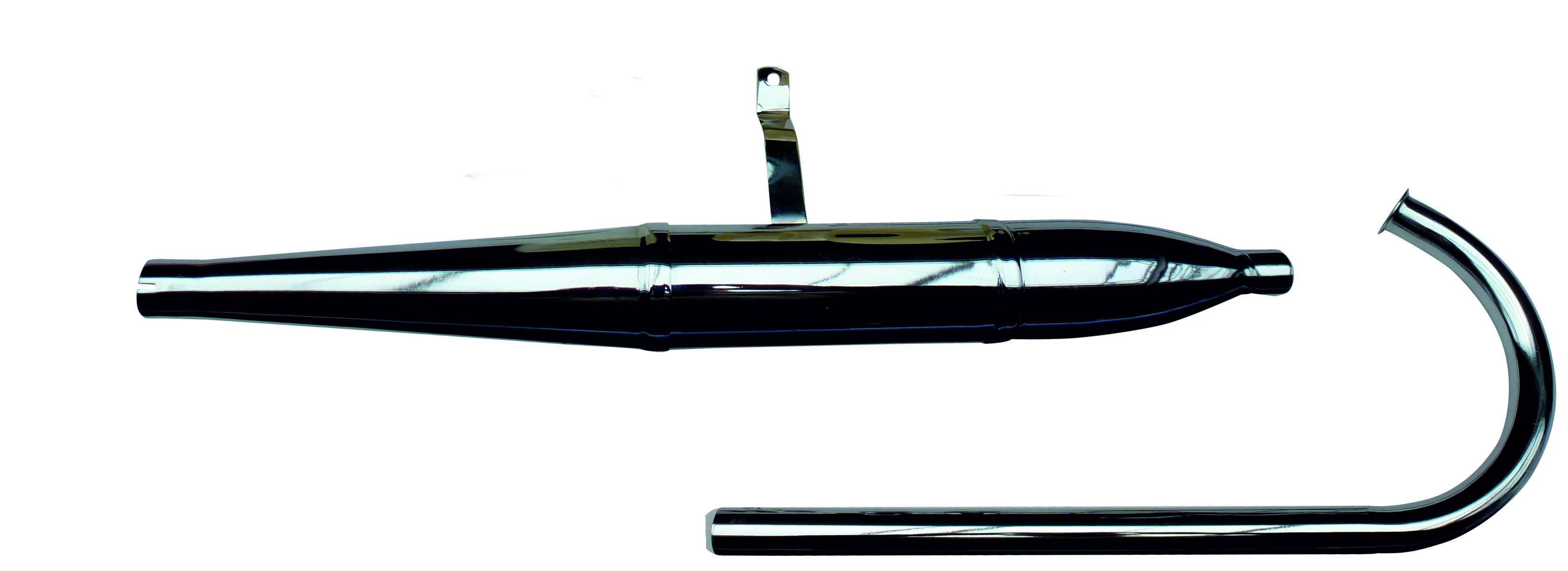 Set exhaust silencer 1st version with manifold