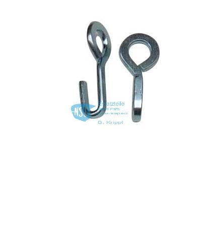Hook for clothing protection cord, pair