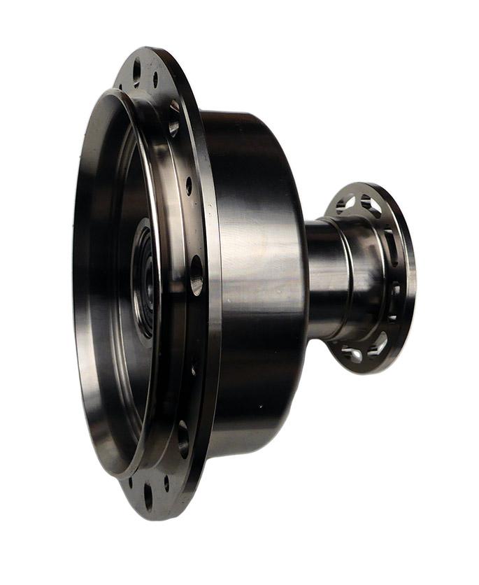 Front wheel hub new version with standard bearing, nickel-plated Front wheel hub new version with standard bearing, nickel-plated