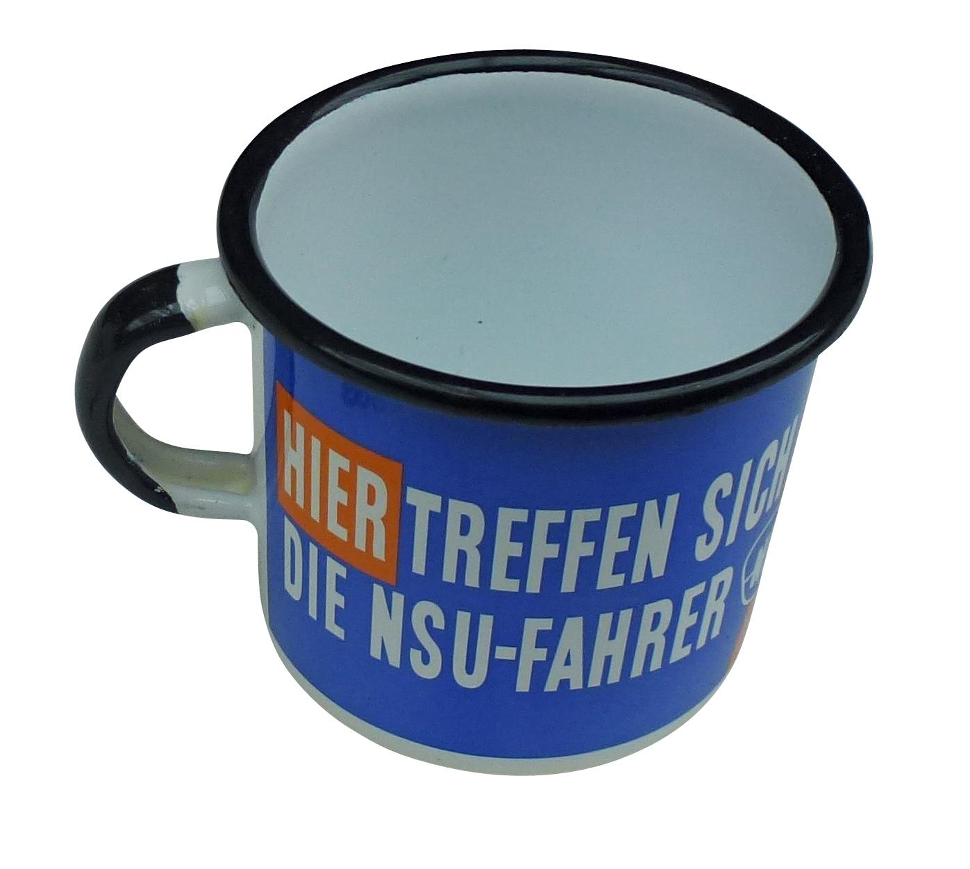 NSU-Quickly Tasse, emailliert