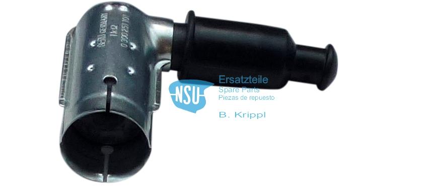 Spark plug connector, watertight