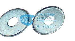 Set of cover discs for rocker arm, external