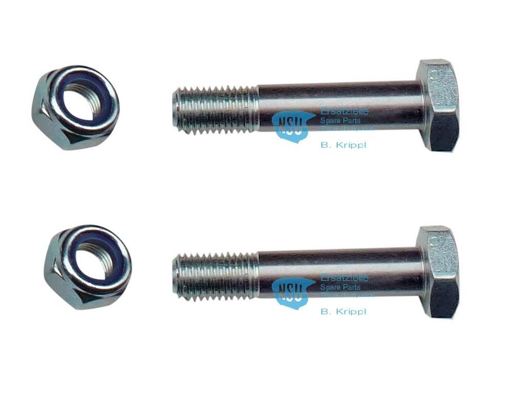 Set of bearing bolts for rocker arm with nuts (4 pieces)
