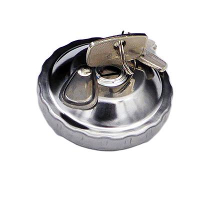 Tank cap, lockable, chrome-plated